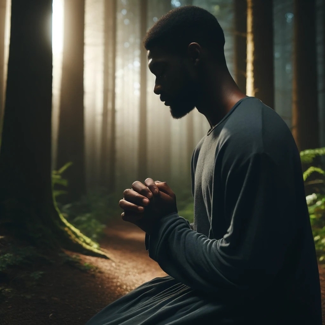 prayer in the woods