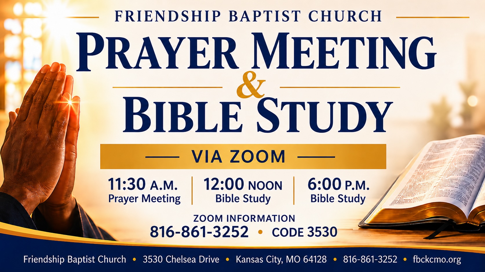 Summer Prayer Meeting and Bible Study