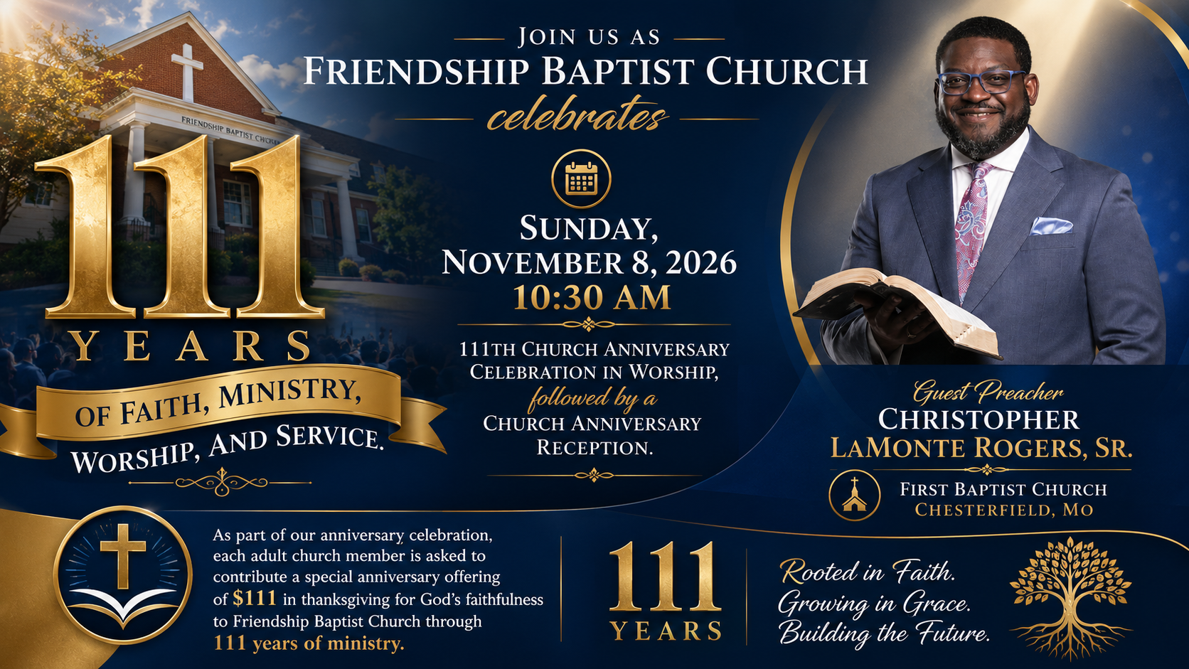 11 year Anniversary Guest Preacher Announcement
