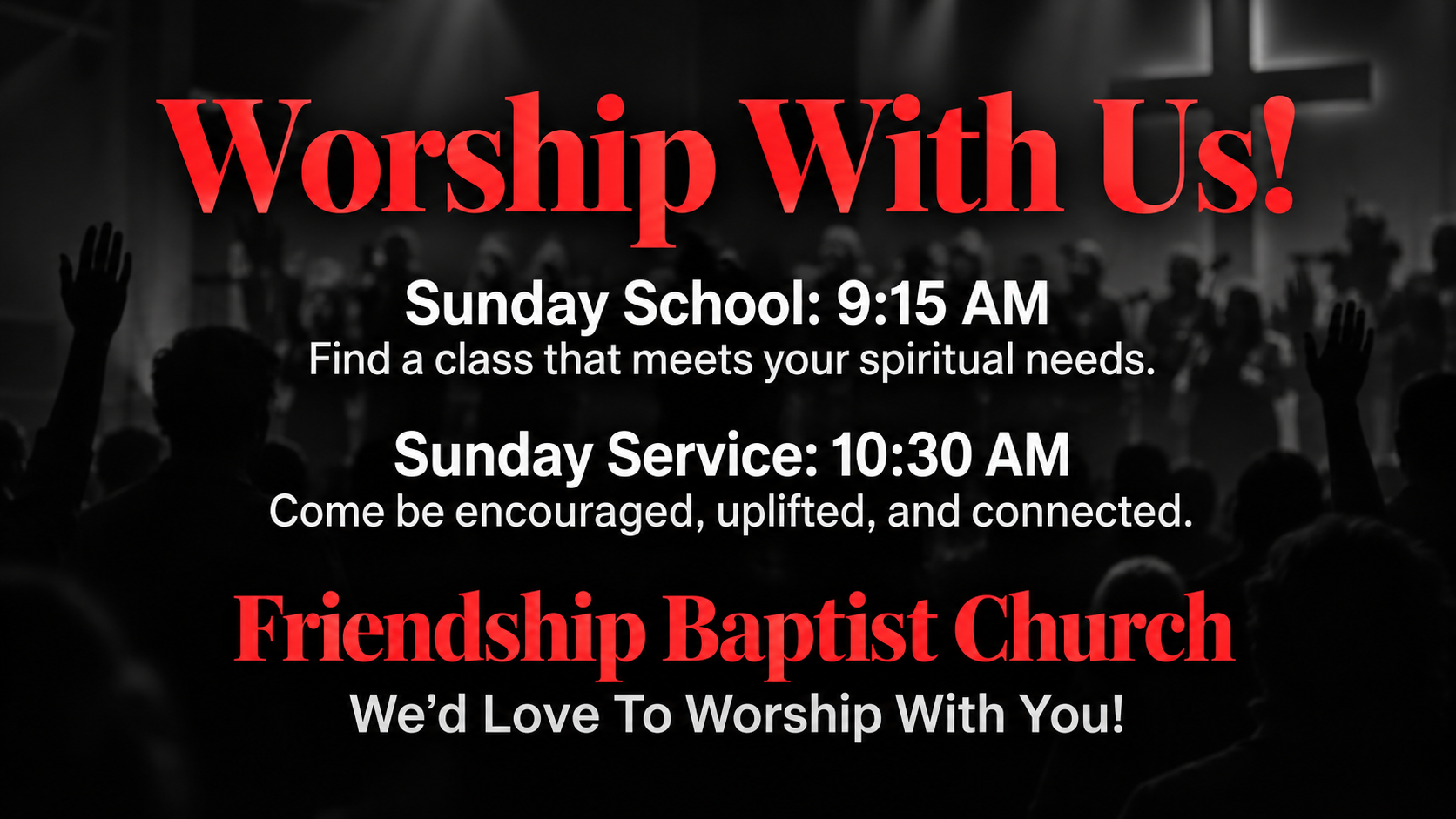 Worship With Us
