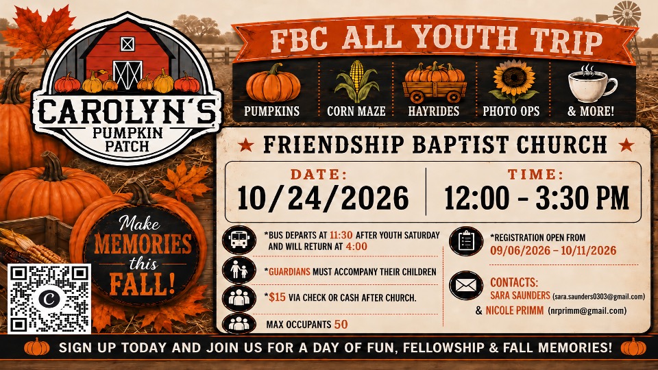 Youth Trip Oct 24 2026