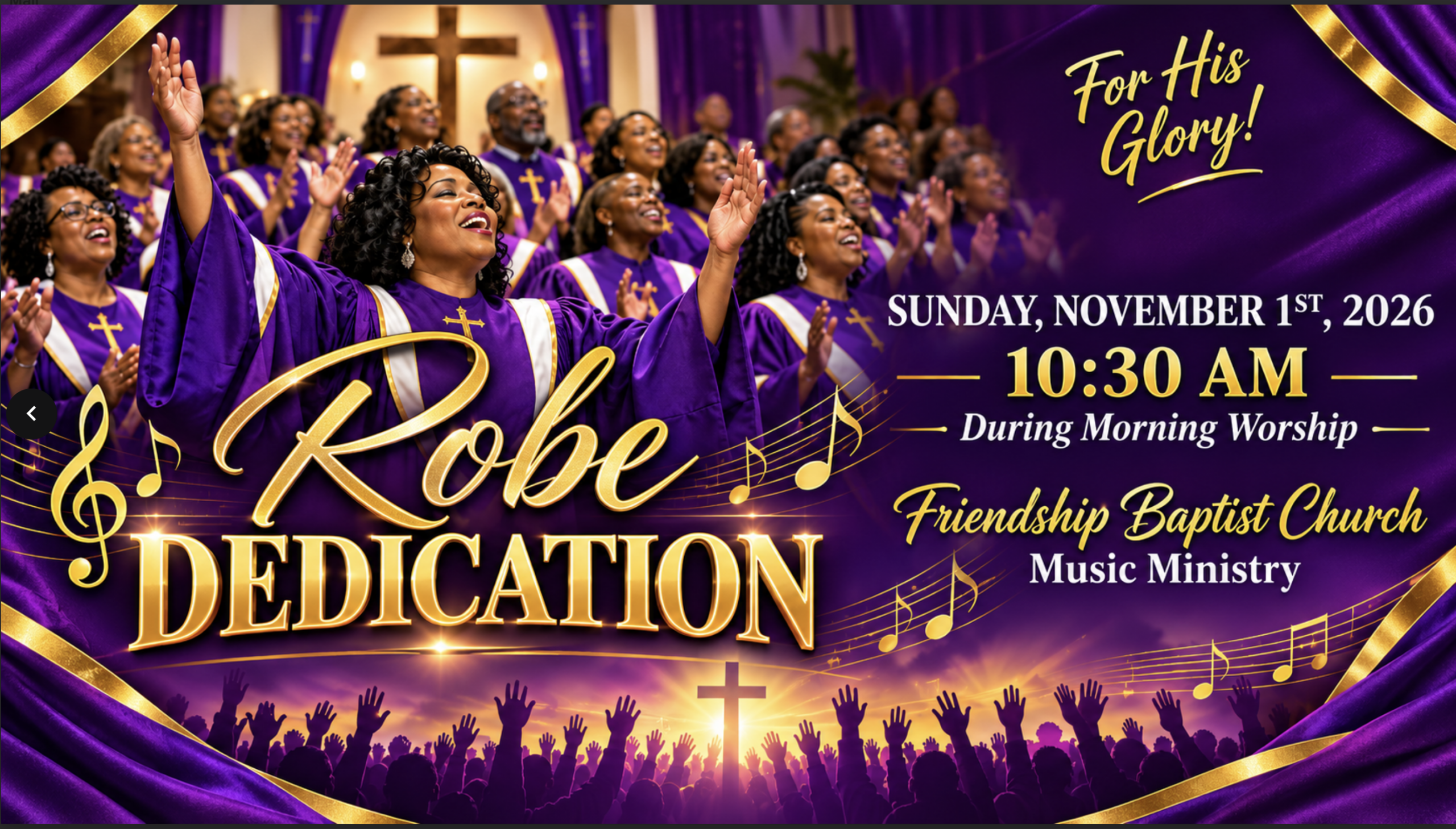 Robe Dedication Nov 1